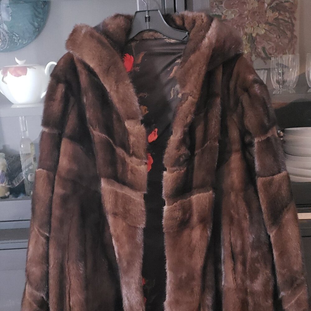 Mink jacket coat